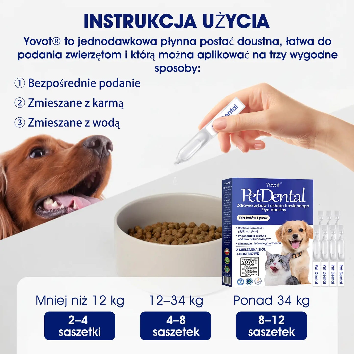 🐶🐱Yovot® Pet Dental & Digestive Health Oral Liquid – odświeża oddech, usuwa kamień nazębny, wspiera regenerację dziąseł i stabilizuje zęby (dla psów i kotów) – Oszczędź 70% dzisiaj!