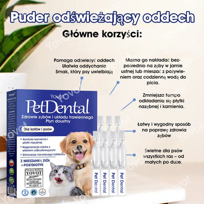 🐶🐱Yovot® Pet Dental & Digestive Health Oral Liquid – odświeża oddech, usuwa kamień nazębny, wspiera regenerację dziąseł i stabilizuje zęby (dla psów i kotów) – Oszczędź 70% dzisiaj!