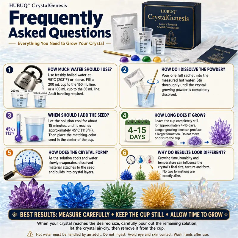 Save 50% by ordering today丨HUBUQ® CrystalGenesis — Luxury Textured Crystal Growing Kit