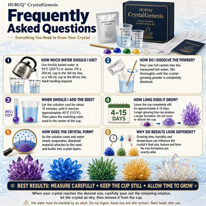 Save 50% by ordering today丨HUBUQ® CrystalGenesis — Luxury Textured Crystal Growing Kit