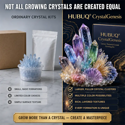 Save 50% by ordering today丨HUBUQ® CrystalGenesis — Luxury Textured Crystal Growing Kit