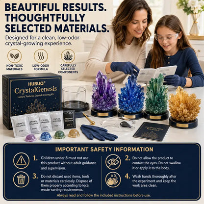 Save 50% by ordering today丨HUBUQ® CrystalGenesis — Luxury Textured Crystal Growing Kit