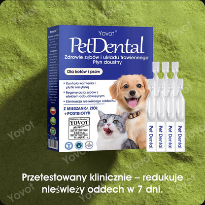 🐶🐱Yovot® Pet Dental & Digestive Health Oral Liquid – odświeża oddech, usuwa kamień nazębny, wspiera regenerację dziąseł i stabilizuje zęby (dla psów i kotów) – Oszczędź 70% dzisiaj!