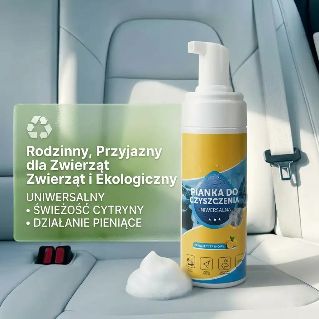 ⏳ OSTATNI DZIEŃ -80% 💥 Wieloenzymatyczna pianka czyszcząca 4w1 — Usuwanie plam bez szorowania do auta i domu ✨