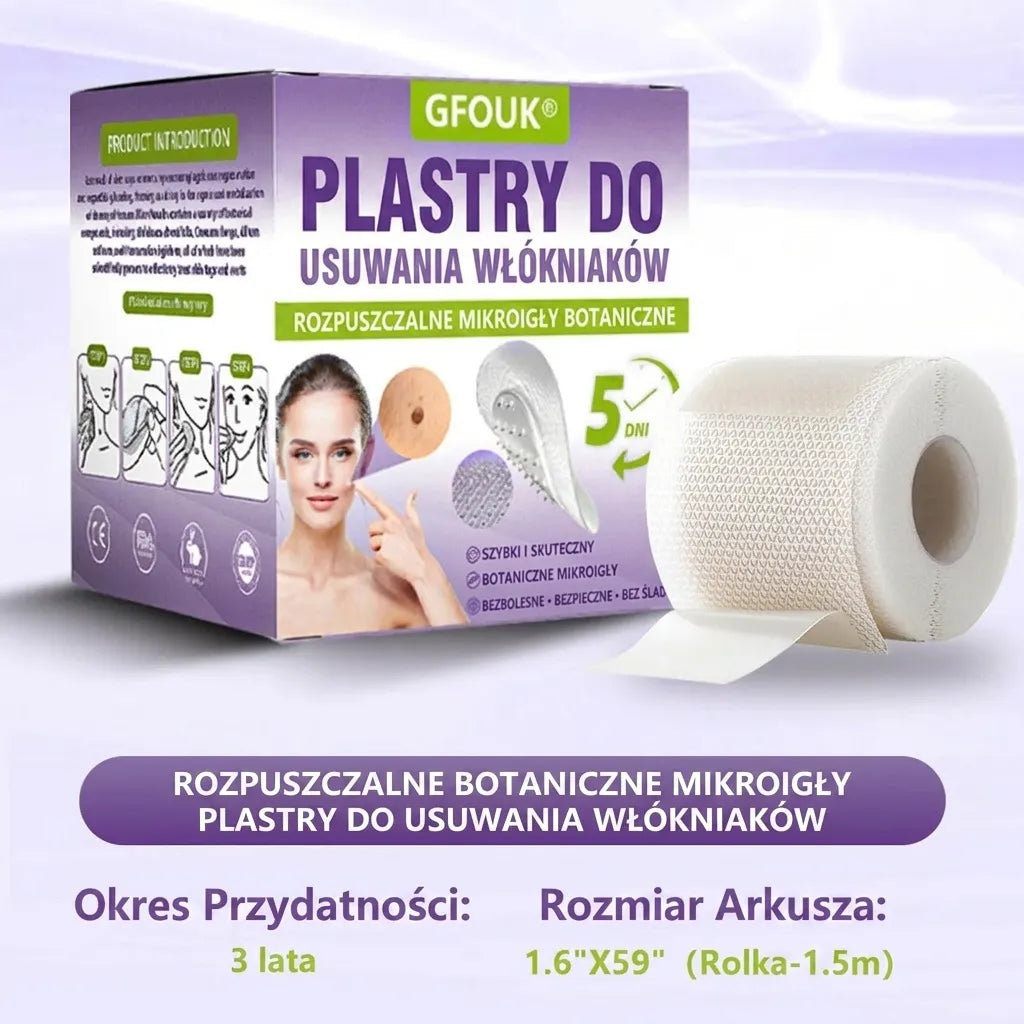 GFOUK® |🇵🇱🧑‍⚕️Rozpuszczalny mikroigłowy botaniczny plaster do usuwania włókniaków i znamion🌴🌴 — Usuwa zmiany w zaledwie 5 dni, bezboleśnie i bez blizn